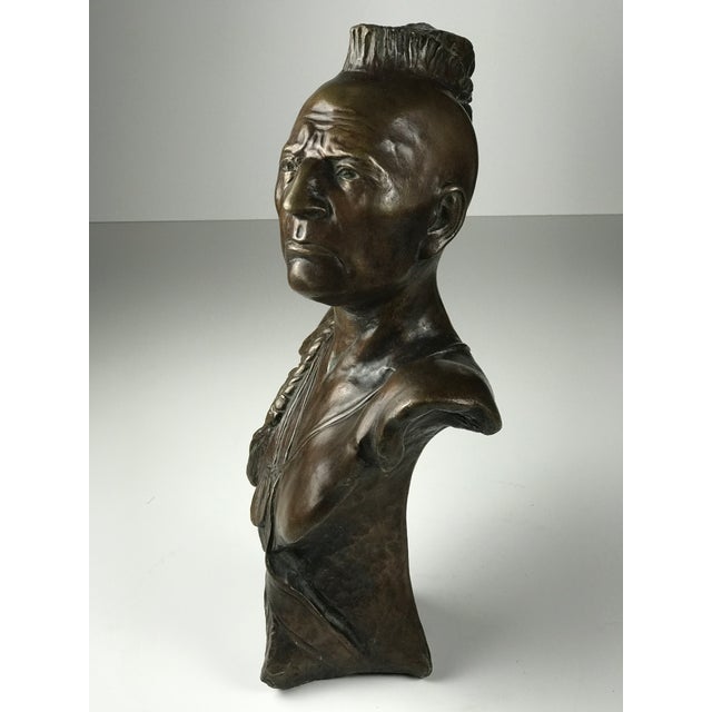 Vintage Indian Chief of Black Hawk Art Bronze Statue 17” Chairish