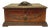Carved Oak Wood Box with Flower Decoration, France, 1930s For Sale