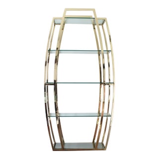 1970s Vintage Brass Etagere For Sale