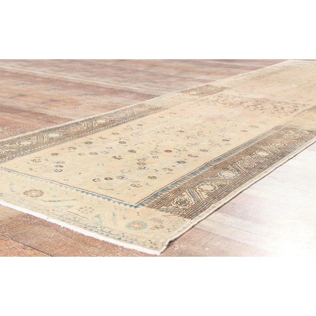 Textile Mid 20th Century Vintage Persian Malayer Rug -03'04 X 10'06 For Sale - Image 7 of 9