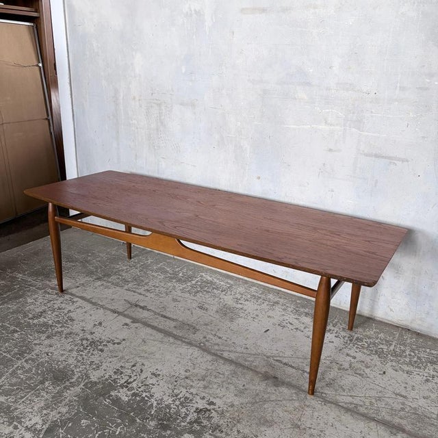 Mid-Century American Modern Teak Coffee Table by Mersman, 1960s For Sale - Image 4 of 10