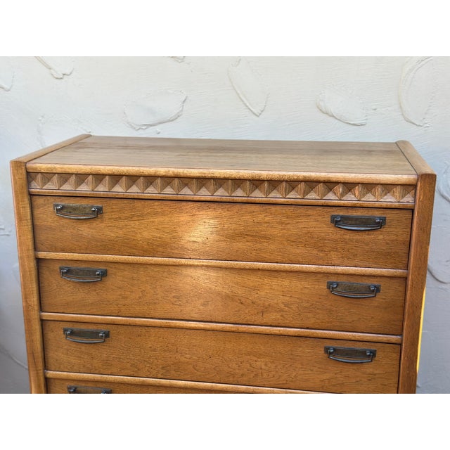 Vintage Mid Century Modern Broyhill Premier Tallboy Dresser For Sale - Image 10 of 11