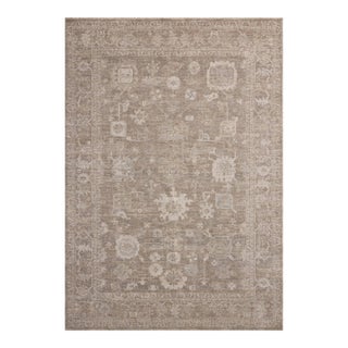 Chris Loves Julia x Loloi Louisa Taupe / Ivory 2'-7" x 8'-0" Runner Rug For Sale