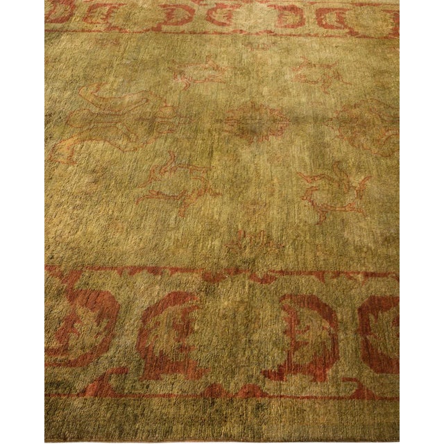 Solo Rugs Vibrance Hand Knotted Area Rug, Green - 6' 1" x 8' 2" For Sale - Image 4 of 9