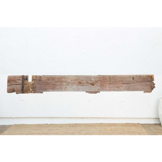 Antique Oxidized Wood Carved Panel With Dragon Motif For Sale - Image 11 of 12