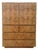 Refinished Mid-Century Modern Burl Wood Highboy Dresser in a Milo Baughman Style by Lane Altavista. Circa 1970s For Sale
