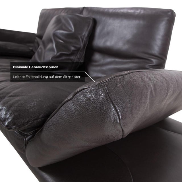 Brown Raoul Three-Seater Sofa in Leather from Koinor For Sale - Image 8 of 14