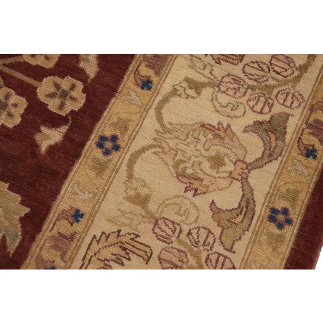Classic Ziegler Sienna Tan Hand-Knotted Wool Rug - 8'8'' X 11'2'' For Sale In New York - Image 6 of 8