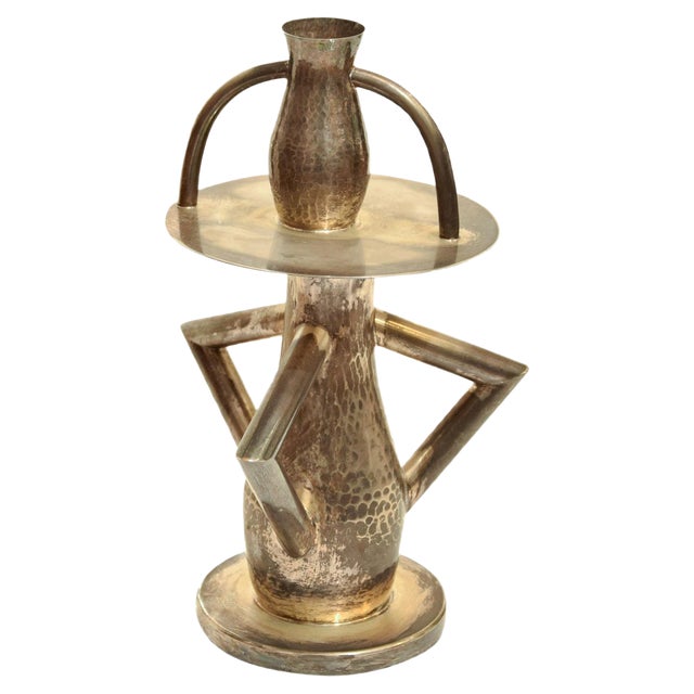 Silver Alaska Candlestick by Ettore Sottsass, 1981 For Sale