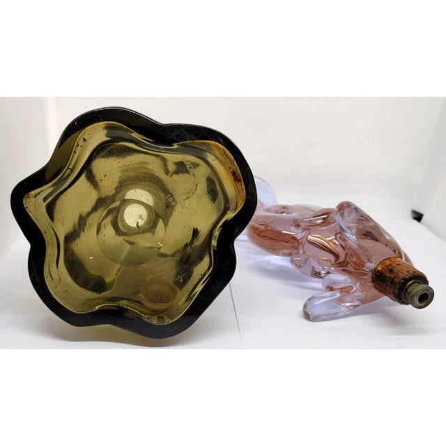 Archimede Seguso for Girolamo Luxardo Alabastro Murano Squirrel 1960's Decanter Glass Sculpture Signed For Sale - Image 12 of 12