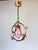 ⁠1970s Vintage Italian Pink Murano Ruffled Glass and Ceramic Rose Chandelier⁠ For Sale - Image 10 of 17