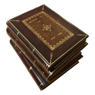 1990s Maitland - Smith Attributed Stacked Book Box For Sale