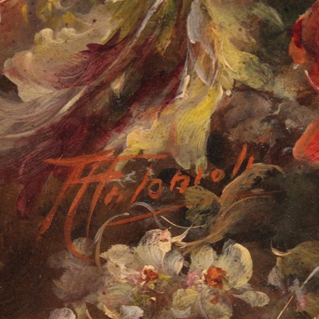 Antonioli, Still Life on Copper, 1970, Oil and Copper For Sale - Image 6 of 16