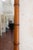 Turned Wood Faux Bamboo Mirror – 1940s Wall mirror with a rectangular turned wood frame in a faux bamboo finish.