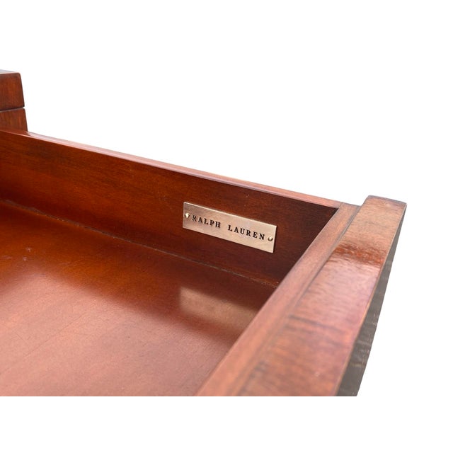 Wood 1990s Ralph Lauren Home Hollywood Collection Modern Queen Headboard and Nightstand For Sale - Image 7 of 15