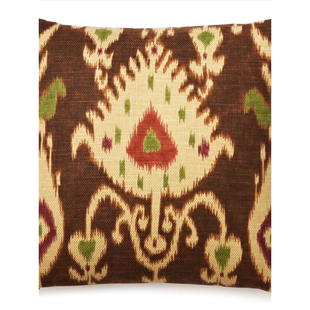 Dransfield & Ross Linen Ikat Pillow Chairish