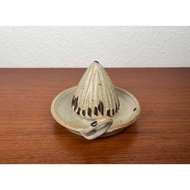 Ceramic Mid-Century Modern German Studio Pottery Lemon Squeezer For Sale - Image 7 of 13