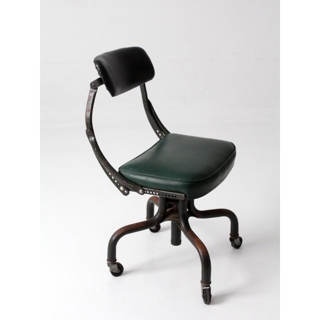 Mid-Century Modern Vintage Industrial DoMore Swivel Office Chair For Sale - Image 3 of 14