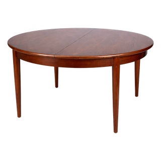 Mid-Century Modern Extending Round Dining Table in Teak by Elliotts of Newbury, 1970s For Sale