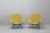 Rare pair of lounge chairs designed by Augusto Bozzi for Saporiti Italia, Italy, 1954. The chairs have a black lacquered...