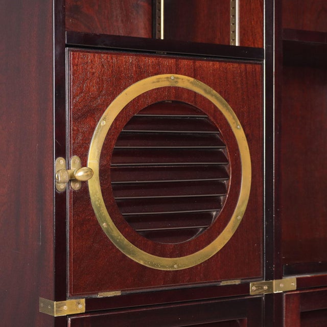 Bookcase in Mahogany Veneer from La Vecchia Mare, 20th Century For Sale - Image 6 of 12