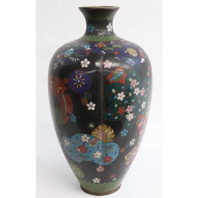 19th Century Japanese Cloisonne Vase For Sale - Image 4 of 10