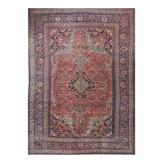 1920s Persian Mashad Area Rug 12’0″ X 17’0″ For Sale