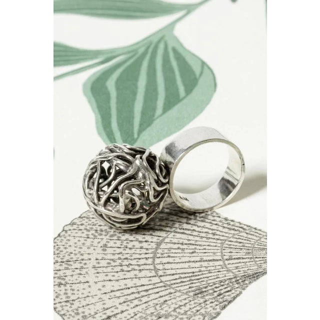 1960s Modernist Silver Ring by Anders Högberg, 1967 For Sale - Image 5 of 7