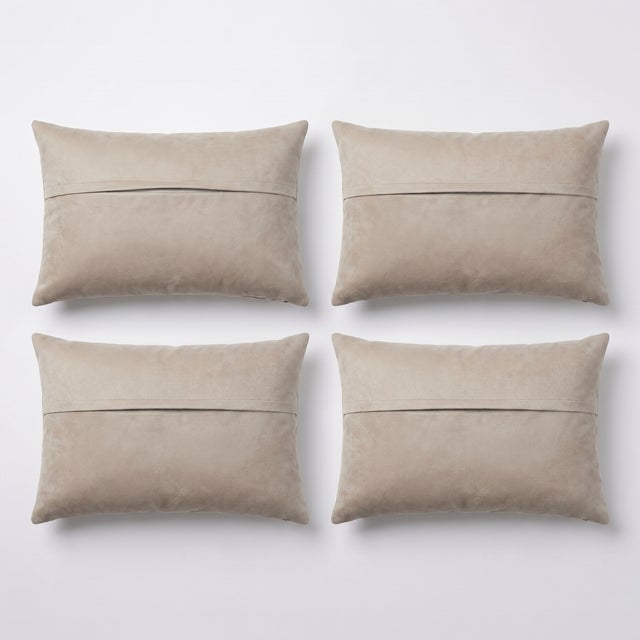 Turkish Wool Lumbar Kilim Pillow Cover 16'' X 24'' - Set of Four For Sale - Image 4 of 4