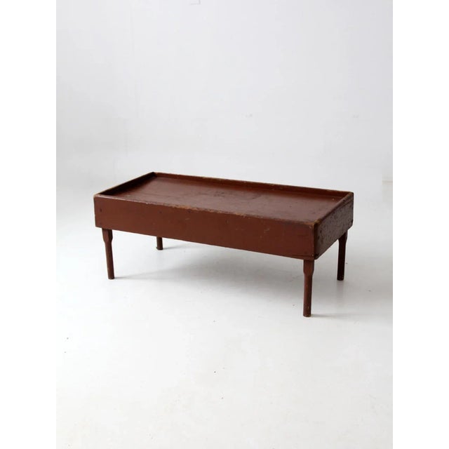 Early 20th Century Antique Primitive Coffee Table For Sale - Image 5 of 12