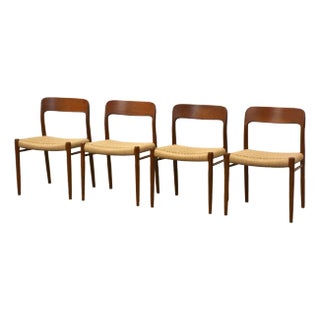 1950s Niels Moller Teak Dining Chairs - Set of 4 For Sale