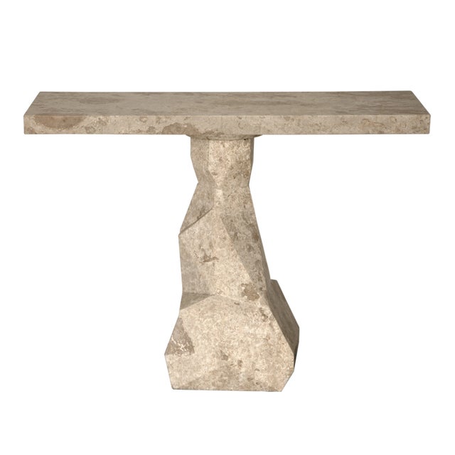 Noir NOIR Tilden Console, White Marble For Sale - Image 4 of 9