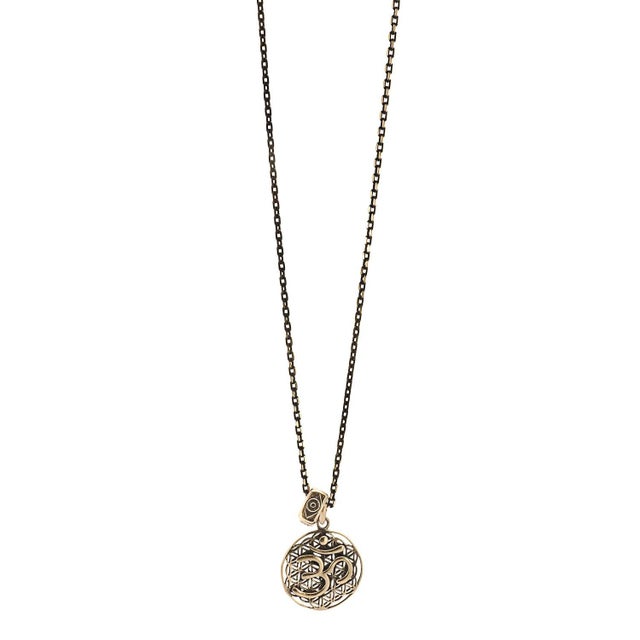 Contemporary Spiritual Symbols Om Necklace For Sale - Image 3 of 9