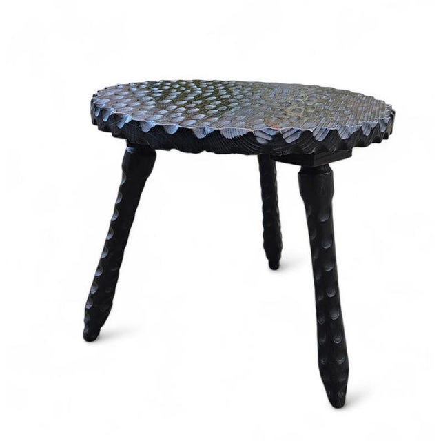 Brutalist Chairs and Side Table, Spain, 1970s, Set of 3 For Sale - Image 9 of 18