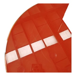 Red Artona Coffee Table attributed to Afra Tobia Scarpa for Maxalto, 1980s For Sale