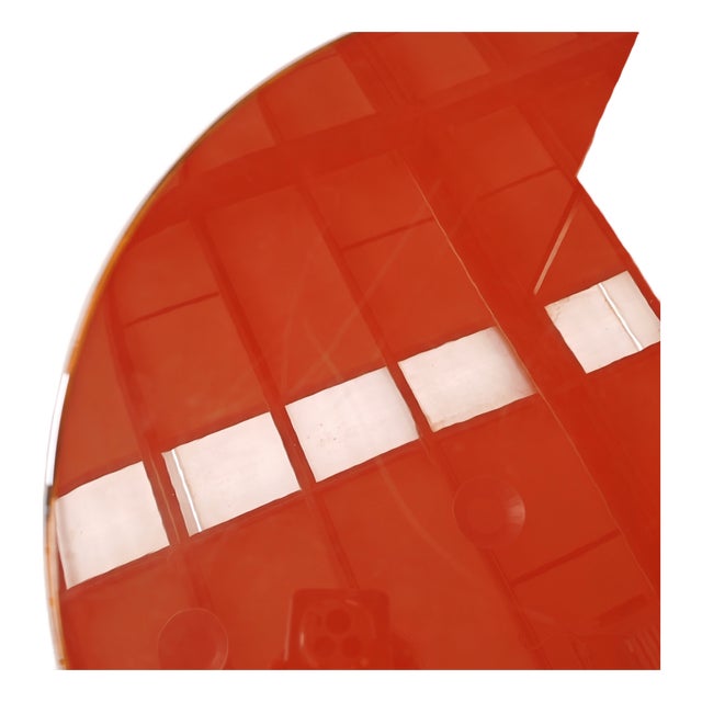 Red Artona Coffee Table attributed to Afra Tobia Scarpa for Maxalto, 1980s For Sale
