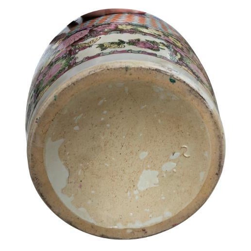 Gold Large China Vases, 20th Century, Set of 2 For Sale - Image 8 of 10