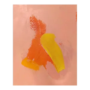 “Orange Peach & Yellows” Colorfield Painting by Stephen Stilgenbauer