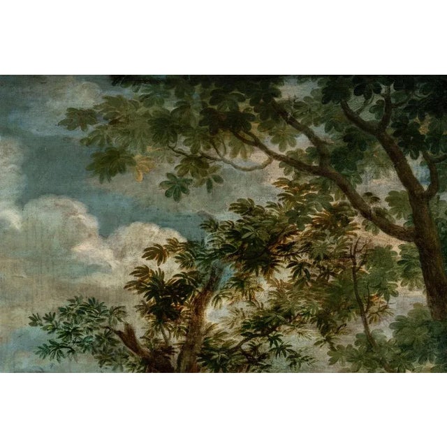 French Artist, Harvest, 18th Century, Oil on Canvas For Sale - Image 3 of 7