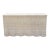 Wicker Rattan Scalloped Console Table in the Palm Beach Style For Sale