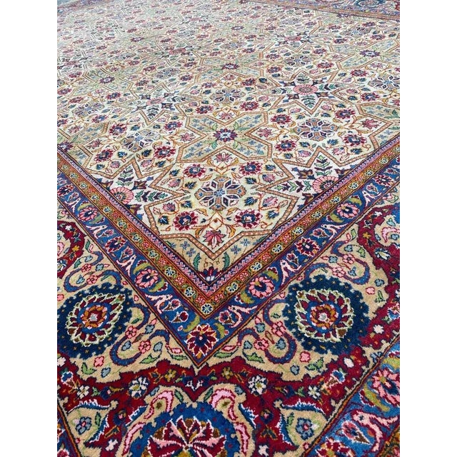 Large Mid-Century Kashan Rug For Sale - Image 14 of 18