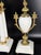 Gold Antique French Mantel Clock Set in Gilt Bronze, 1800s, Set of 3 For Sale - Image 8 of 18