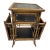 1980s Chinoiserie Tortoise Faux-Bamboo Side Table & Magazine Rack For Sale