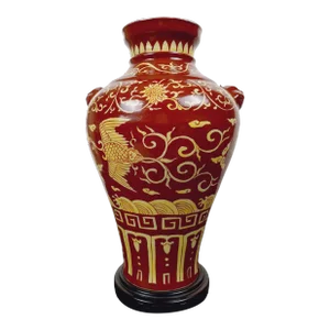 Chinese Porcelain Dragon and Fenghuang Fengweizun