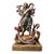Vintage Gilt Bronze Figure of Zhenwu Emperor on Tortoise and Snake For Sale