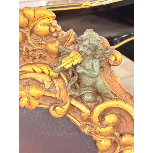 Vintage Rococo Cherub Angel Decorative Wall Art For Sale In Orlando - Image 6 of 10