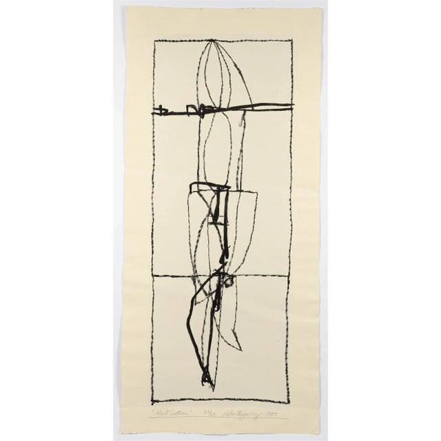 Juarez, Roberto American 1952 Driving Platform, Nail Section, Tea Bowl, 1987, lithograph 44.25 x 20.5 inches pencil signed...