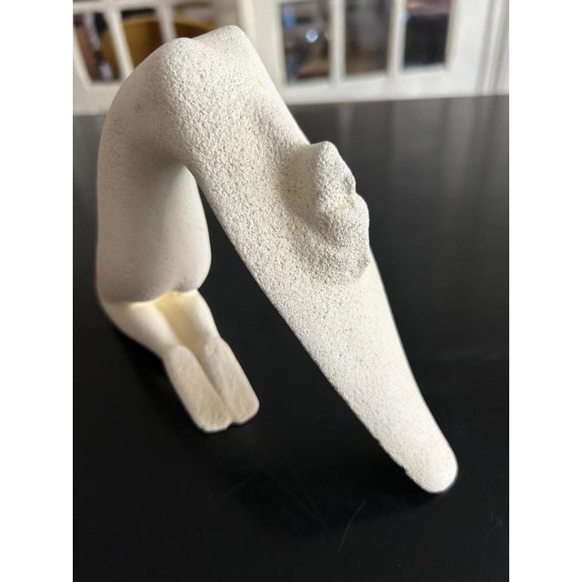 White Stone Sculpture, 1970s For Sale - Image 4 of 13