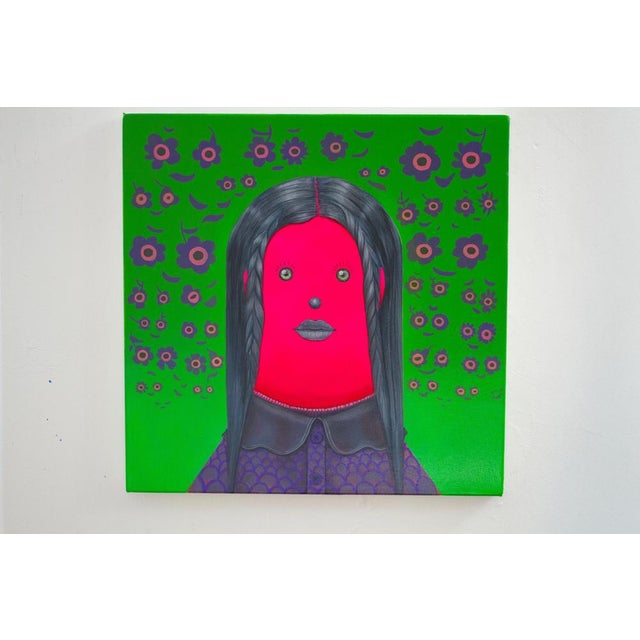 Natasha Lelenco, Surreal Figurative Portrait, 2025, Acrylic Painting For Sale - Image 6 of 11