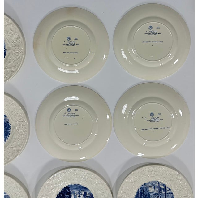 Complete Duke University Wedgwood Set of 12 Commemorative Plates 1937 First Edition For Sale In Atlanta - Image 6 of 7